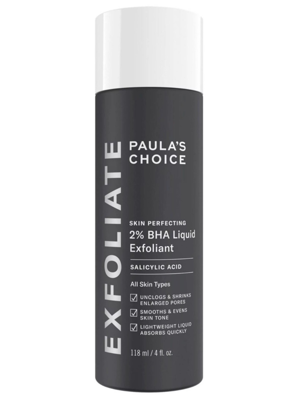 NWT Paula's Choice EXFOLIATE 2% BHA Liquid Exfoliant for All Skin Types 4 oz